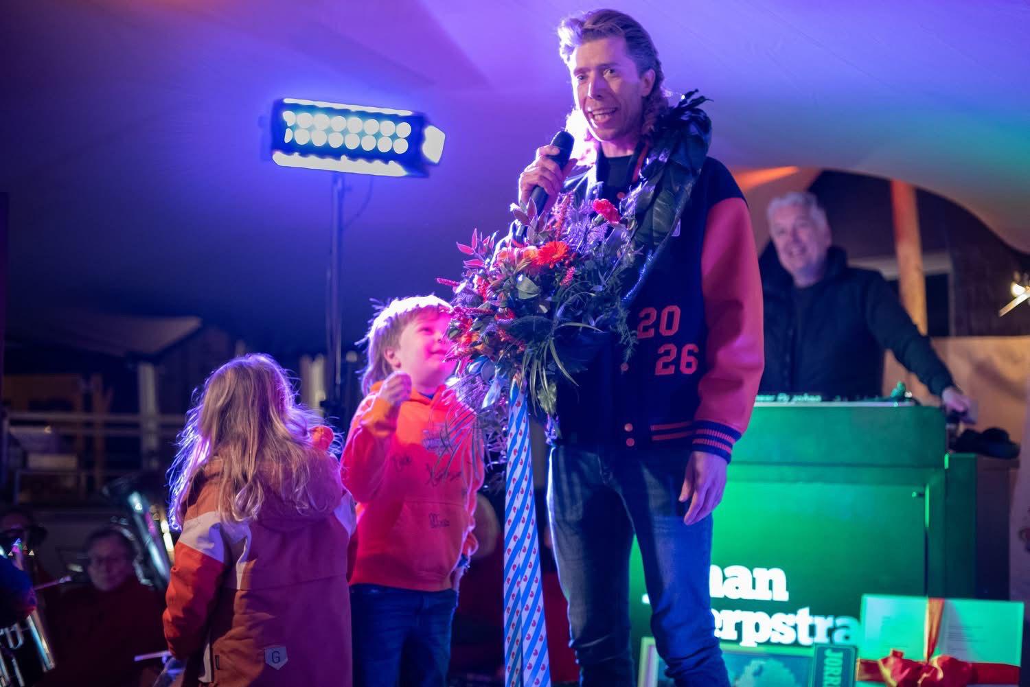 Huldiging Jorrit Bergsma Feesttent Huldiging Jorrit Bergsma Feesttent